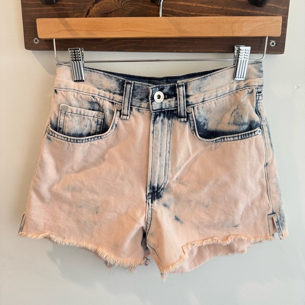 Rag & Bone Justine High Rise Denim Cut Off Shorts in Beach Blush Size 23‎